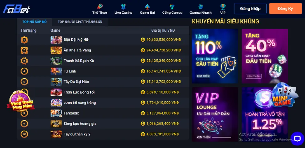 Quy trình nâng cấp VIP